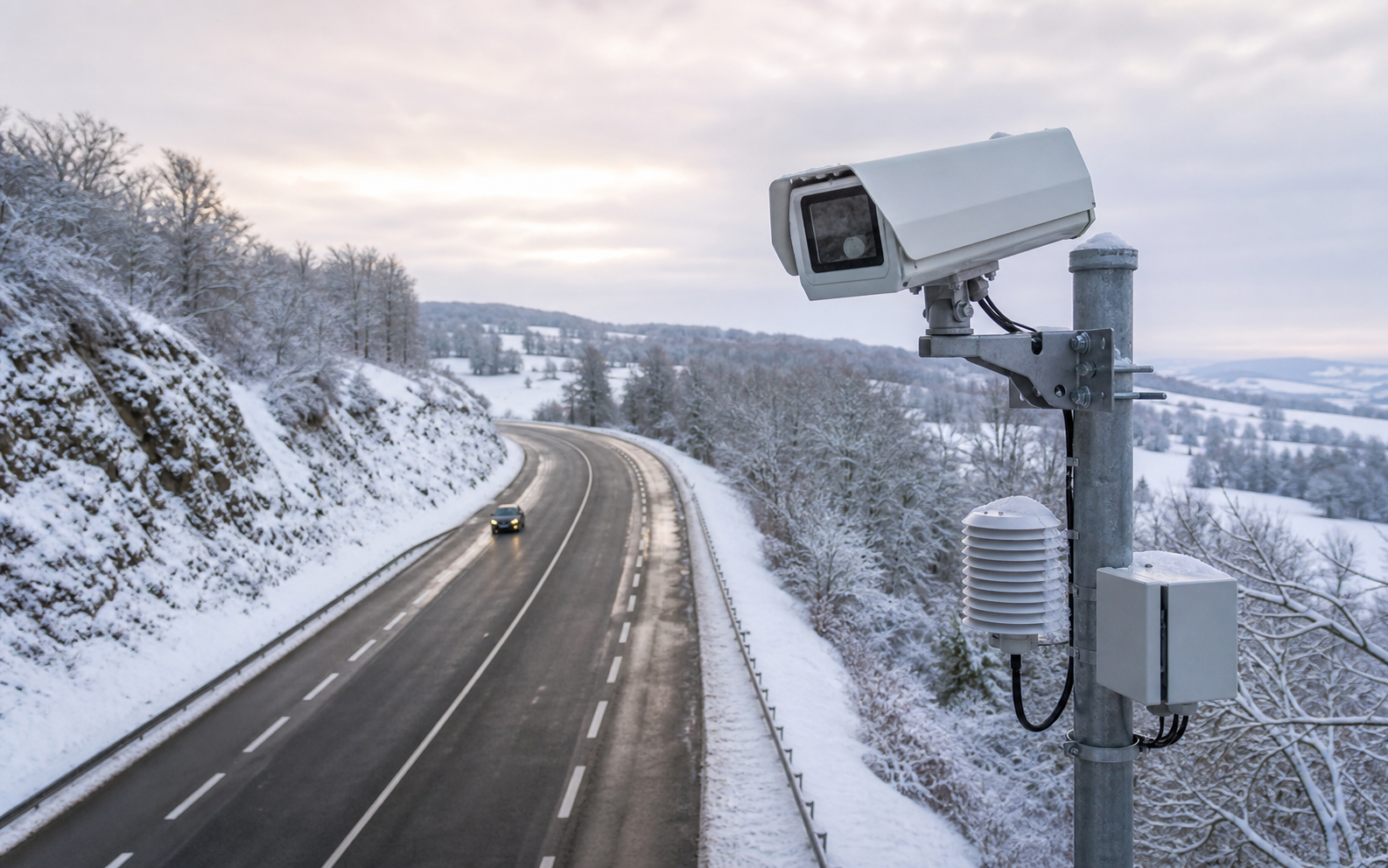 Caméra routière pour vigilance hivernale